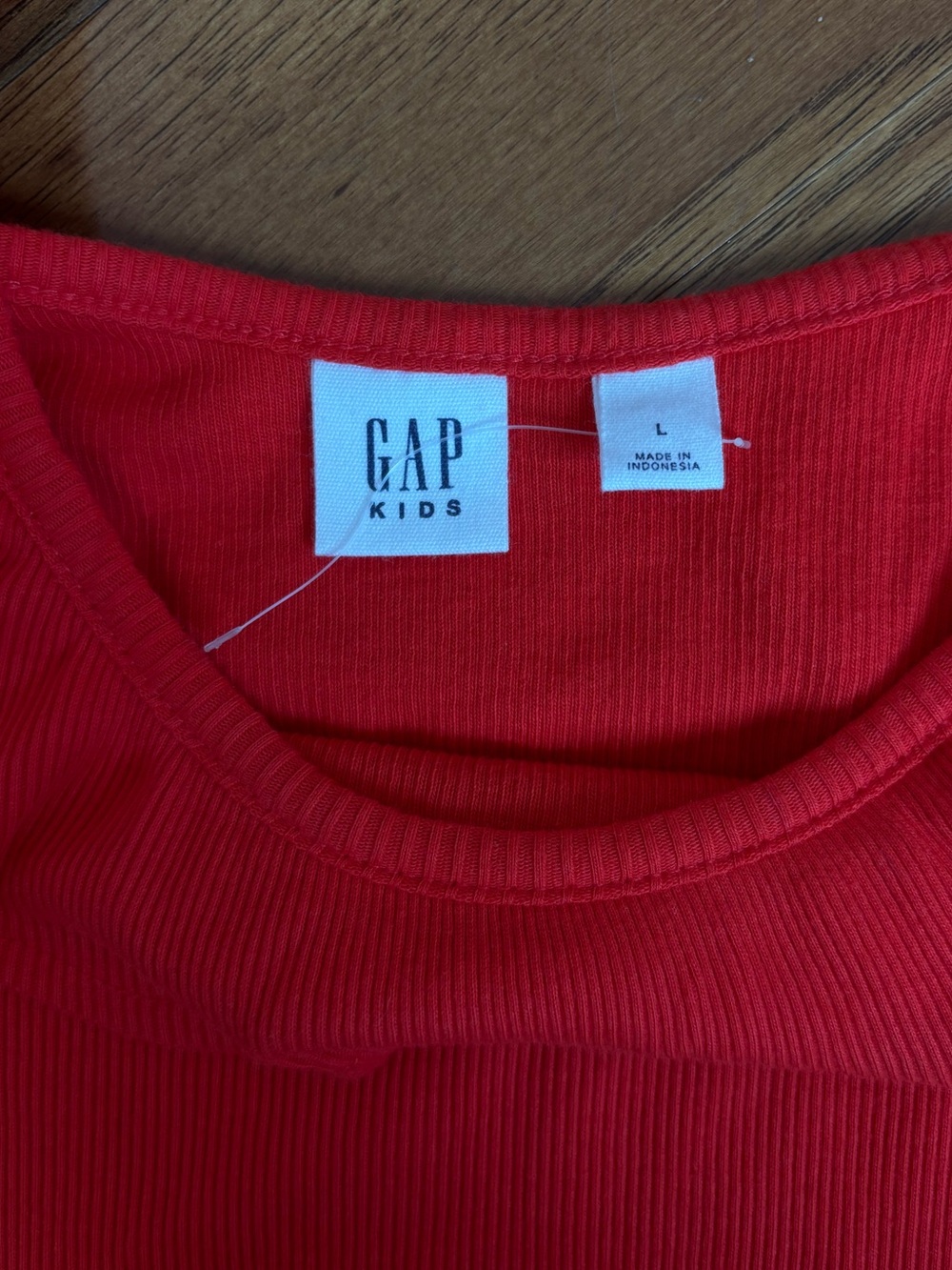 Girls GAP Red Ruffle-Shoulder Tank Top - Picture 3 of 3
